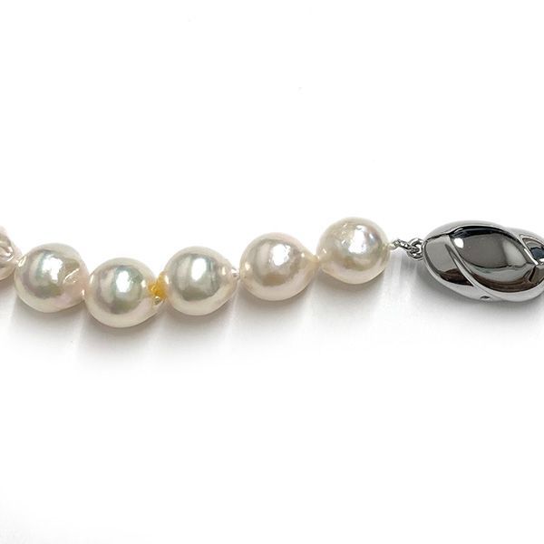 ひ842 超美品　本真珠　バロック　パール　ロング　ネックレス　シルバー ひ842 超美品 本真珠 バロック パール ロング ネックレス