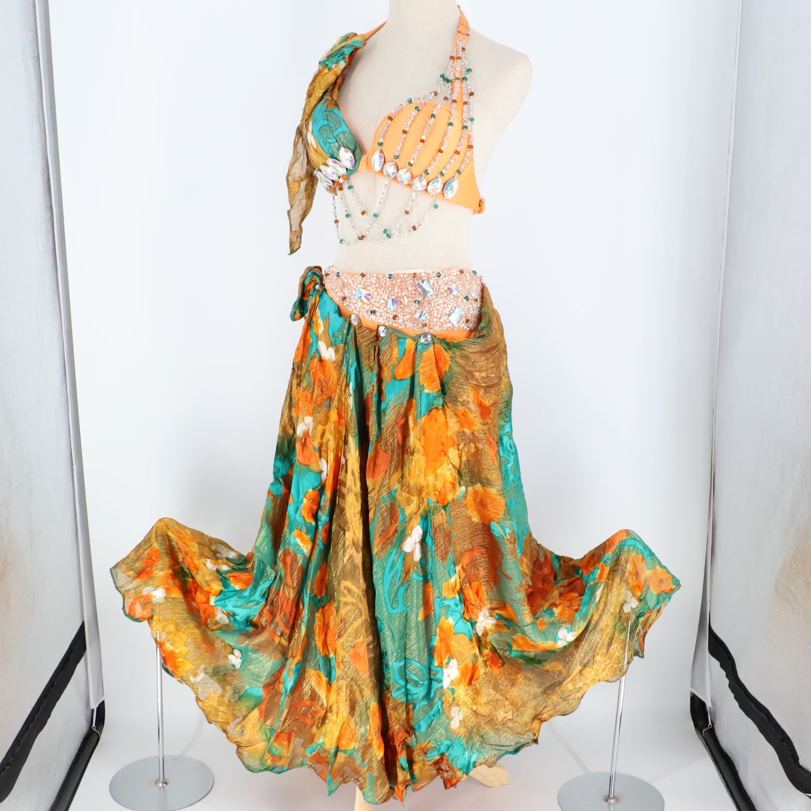 男の子 スモック 110 緑 グリーン 動物 アルファベット 英字 キッズ