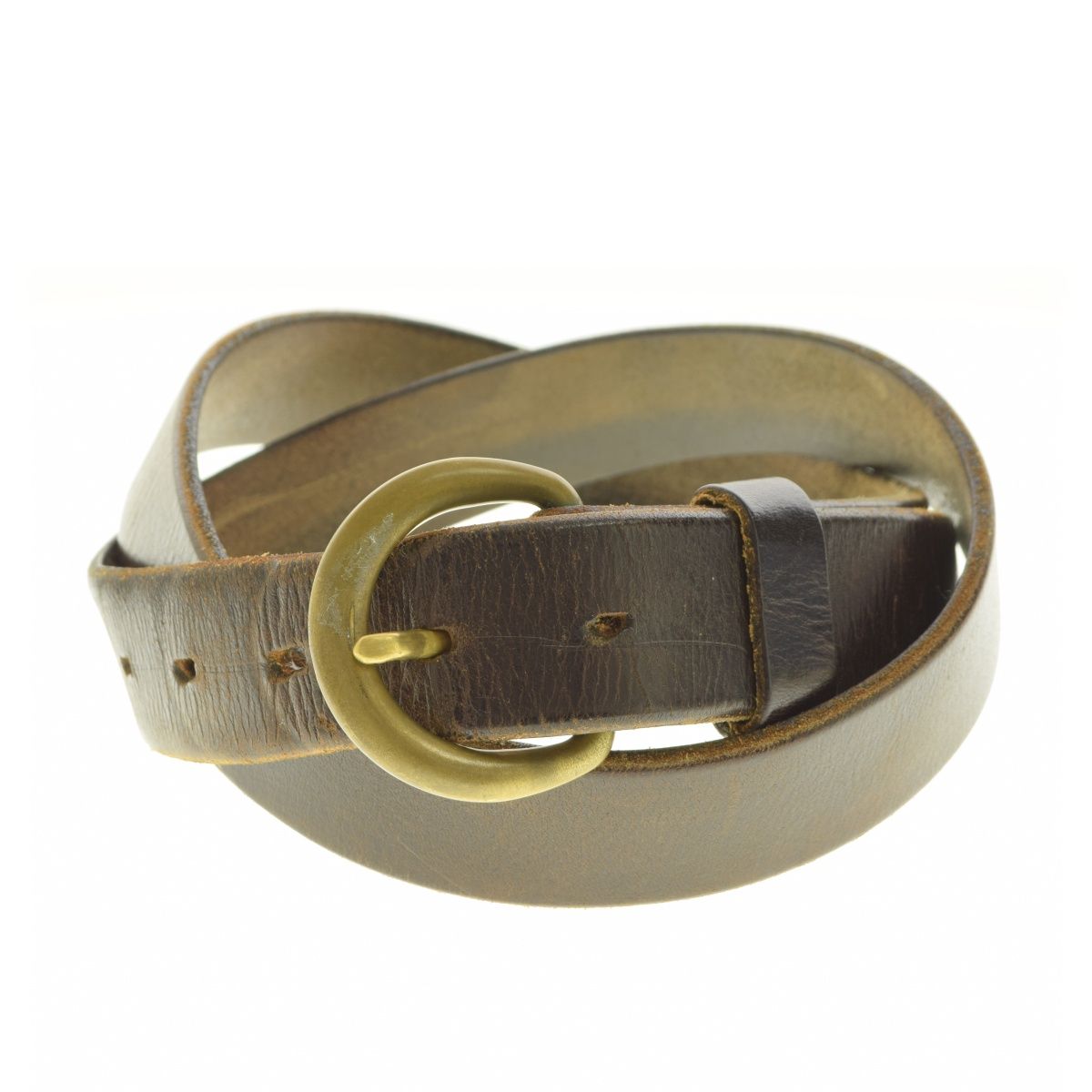 RRL DOUBLERL レザーベルト イタリア製 Double RL(RRL) LEATHER RING BELT Black #2 リングベルト