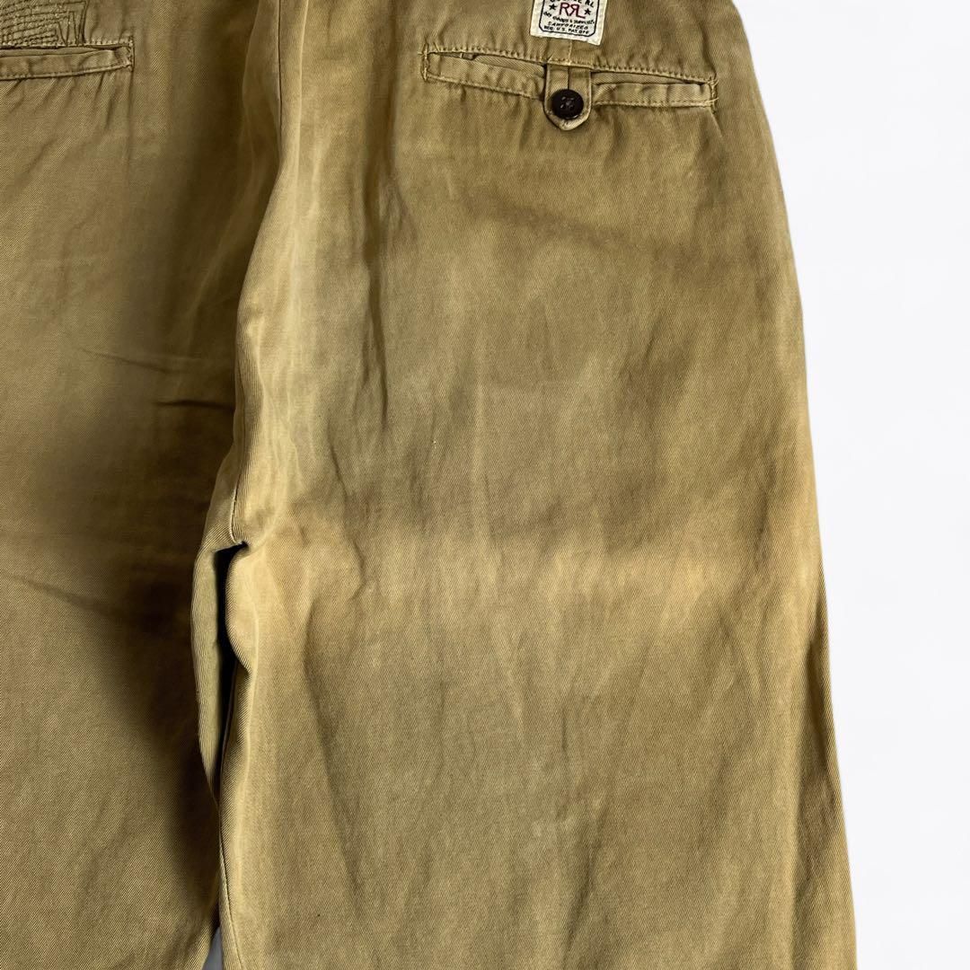 RRL リペア加工　チノパンツ　サイズ32×32 ⚫︎RRL CHINO OFFICER PANTS リペア加工 W30×L32 2000000016306
