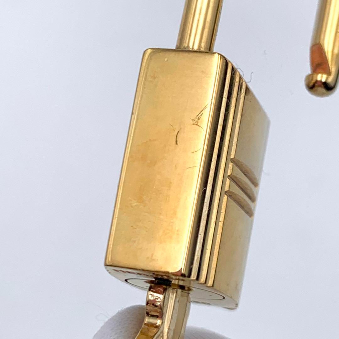 【美品】エルメス K24ゴールドメッキ パドロック カデナ リペア品 120番 HERMES エルメス カデナ 24Kメッキ No.120 120番 鍵付き 南京錠