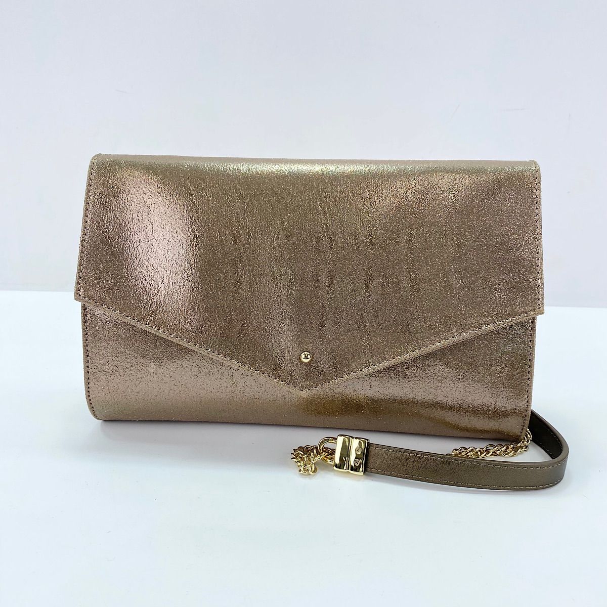 ラグナムーン　LADYシャインクラッチBAG ゴールド セール】LADYシャインクラッチBAG（クラッチバッグ