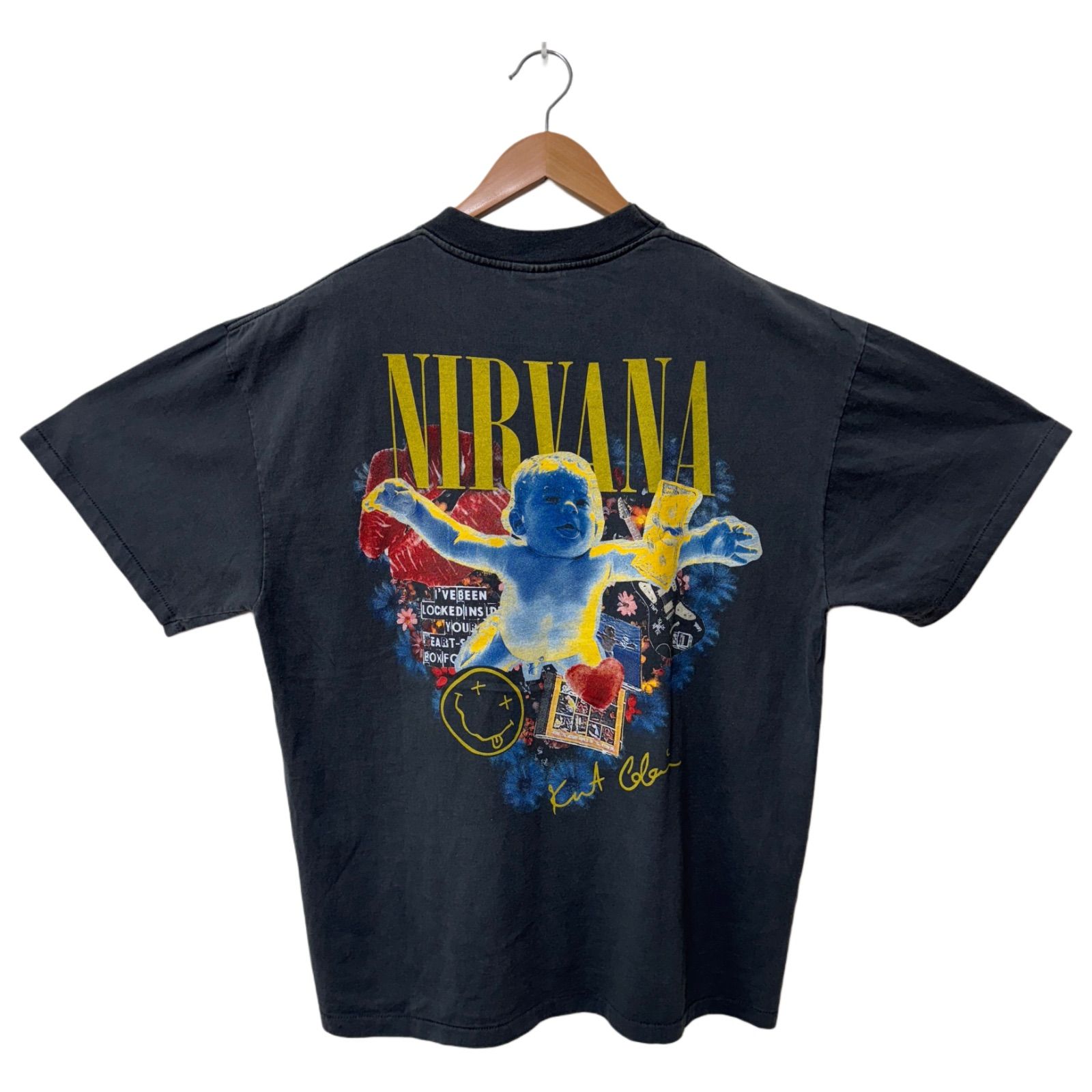 １９９３年頃購入nirvanaニルヴァーナTシャツ・サイズL Yahoo!オークション - 90's ヴィンテージ 復刻/NIRVANA