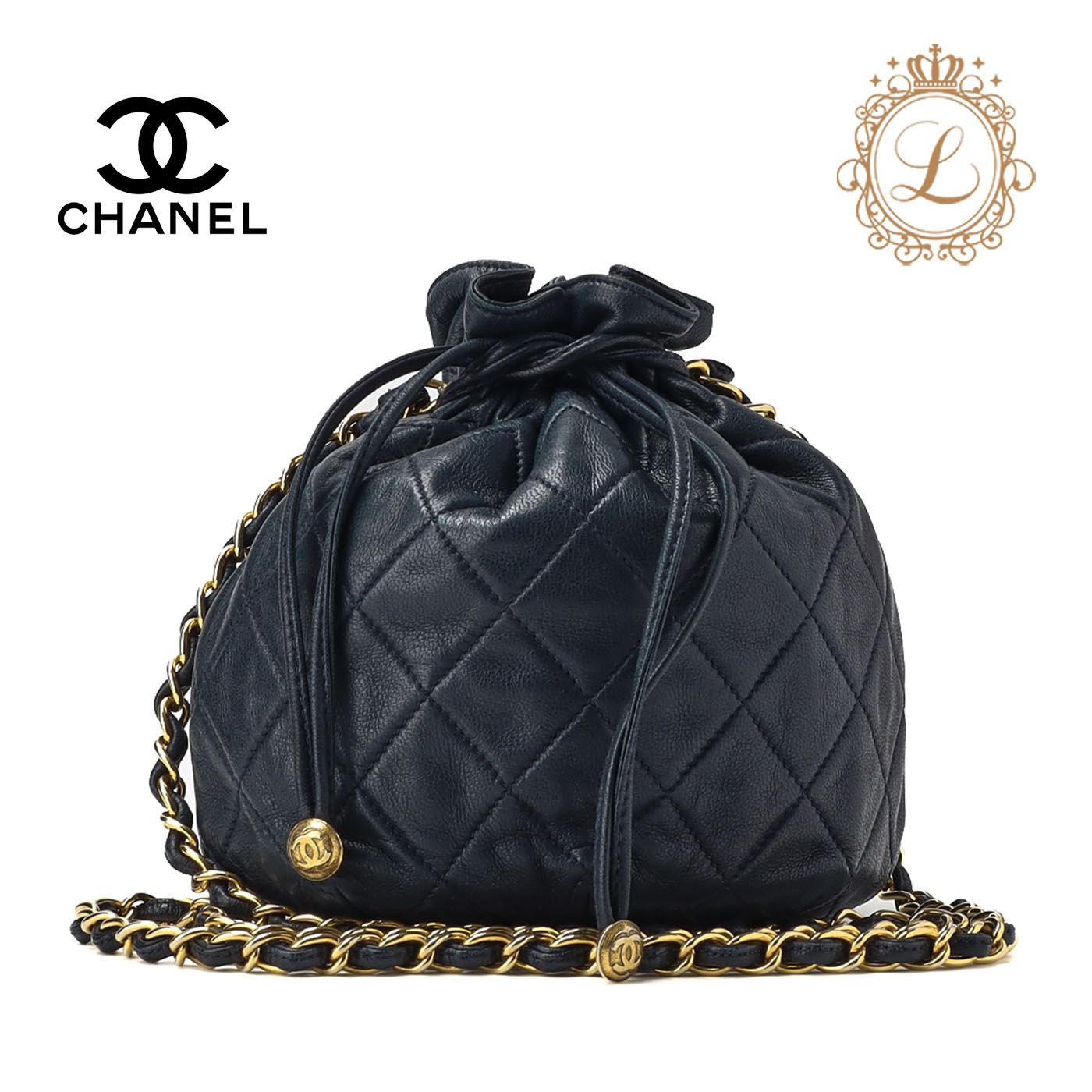 CHANEL シャネル マトラッセ 巾着型 チェーンショルダー CHANEL シャネル マトラッセ 巾着型 チェーンショルダー
