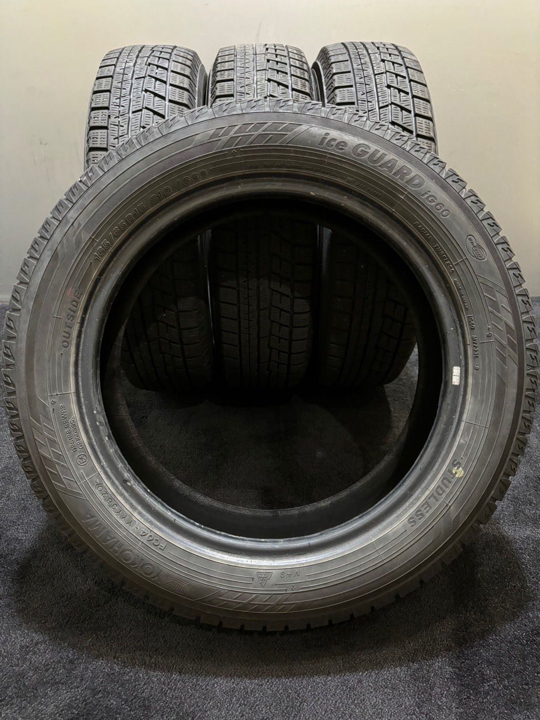 ☆165/65R15 YOKOHAMA/ice GUARD iG60 20年製 スタッドレス 4本 ヨコハマ アイスガード タフト ソリオ デリカD:2  (南1-G879) - メルカリ