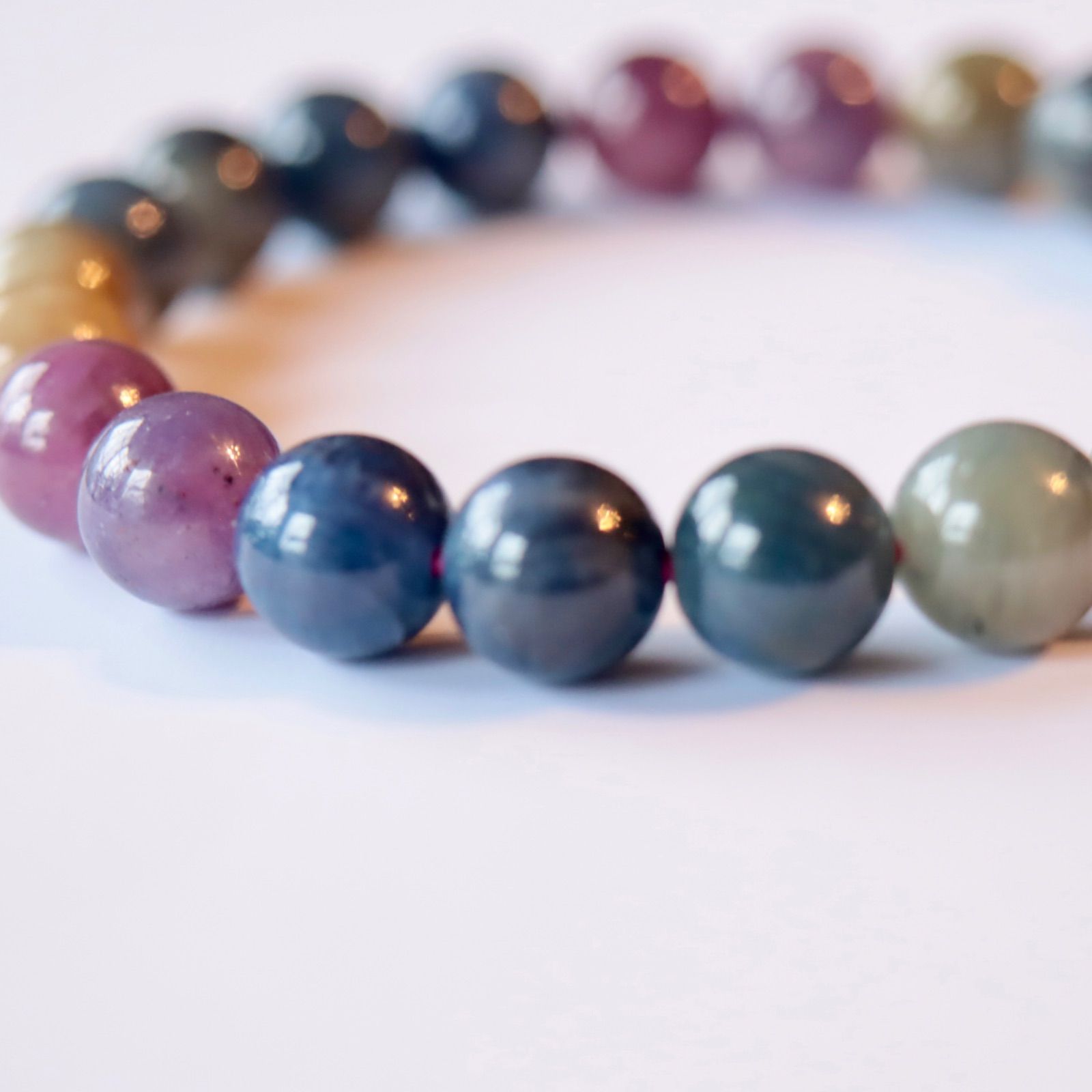 上ミックスサファイア ブレスレット