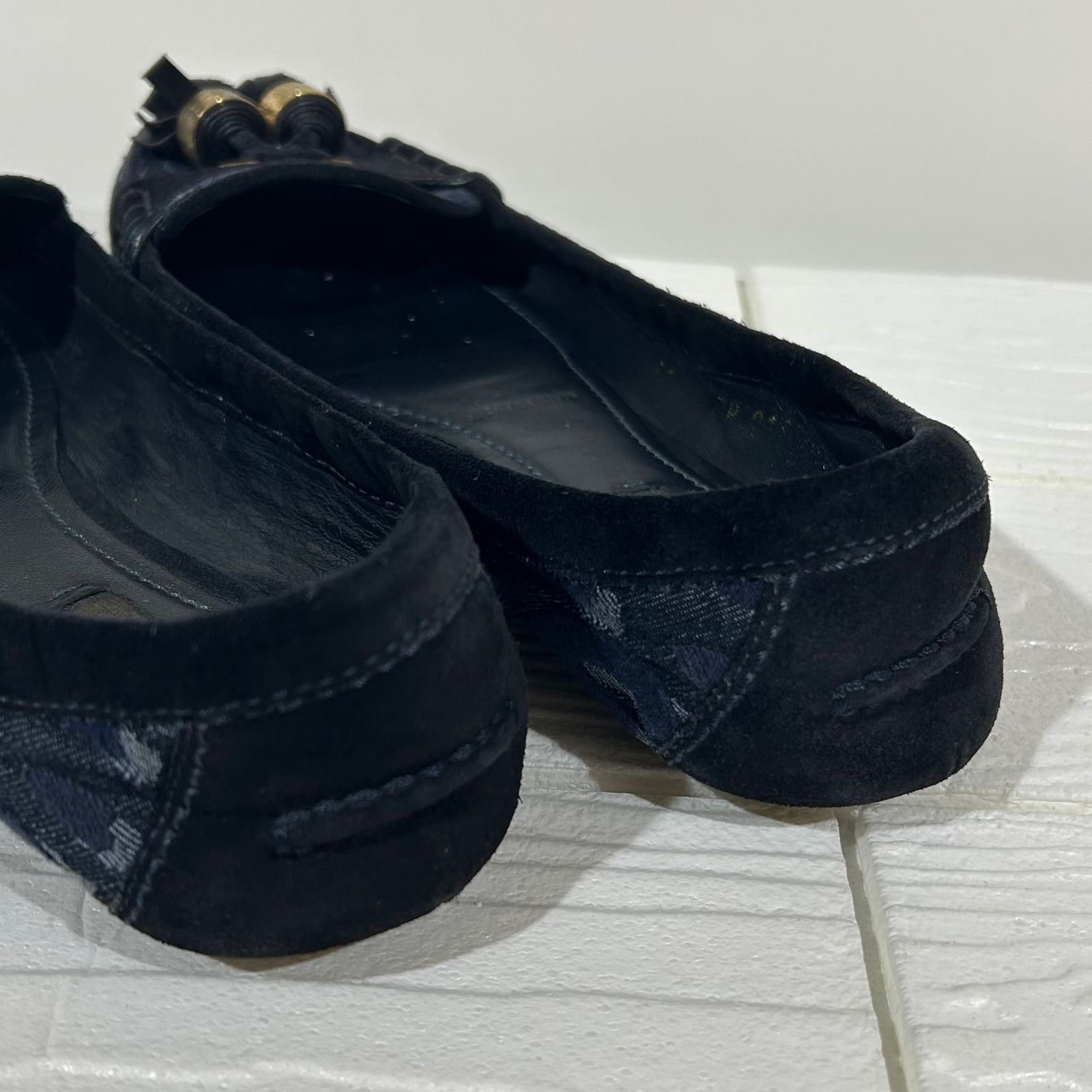 LOUIS VUITTON ブラック フラットシューズ 37 【公式通販】