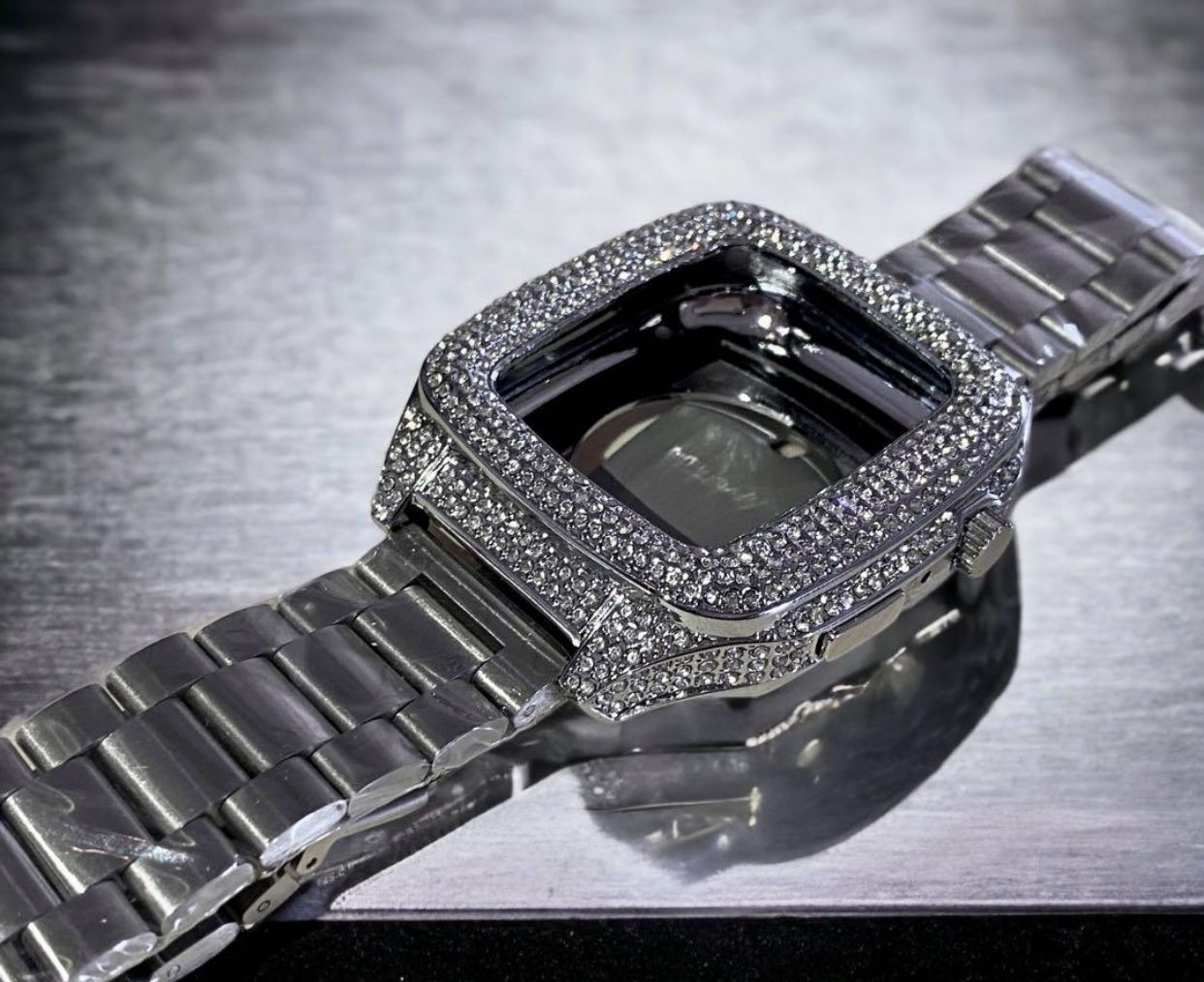 AppleWatchステンレスバンドアップルウォッチキラキラカバー