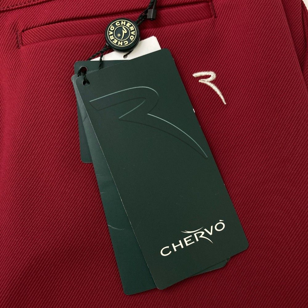 サイズ：40 CHERVO シェルボ  パンツ  レッド系 [240101449103] ゴルフウェア レディース ストスト サイズ：40 CHERVO シェルボ パンツ レッド系 [240101449103
