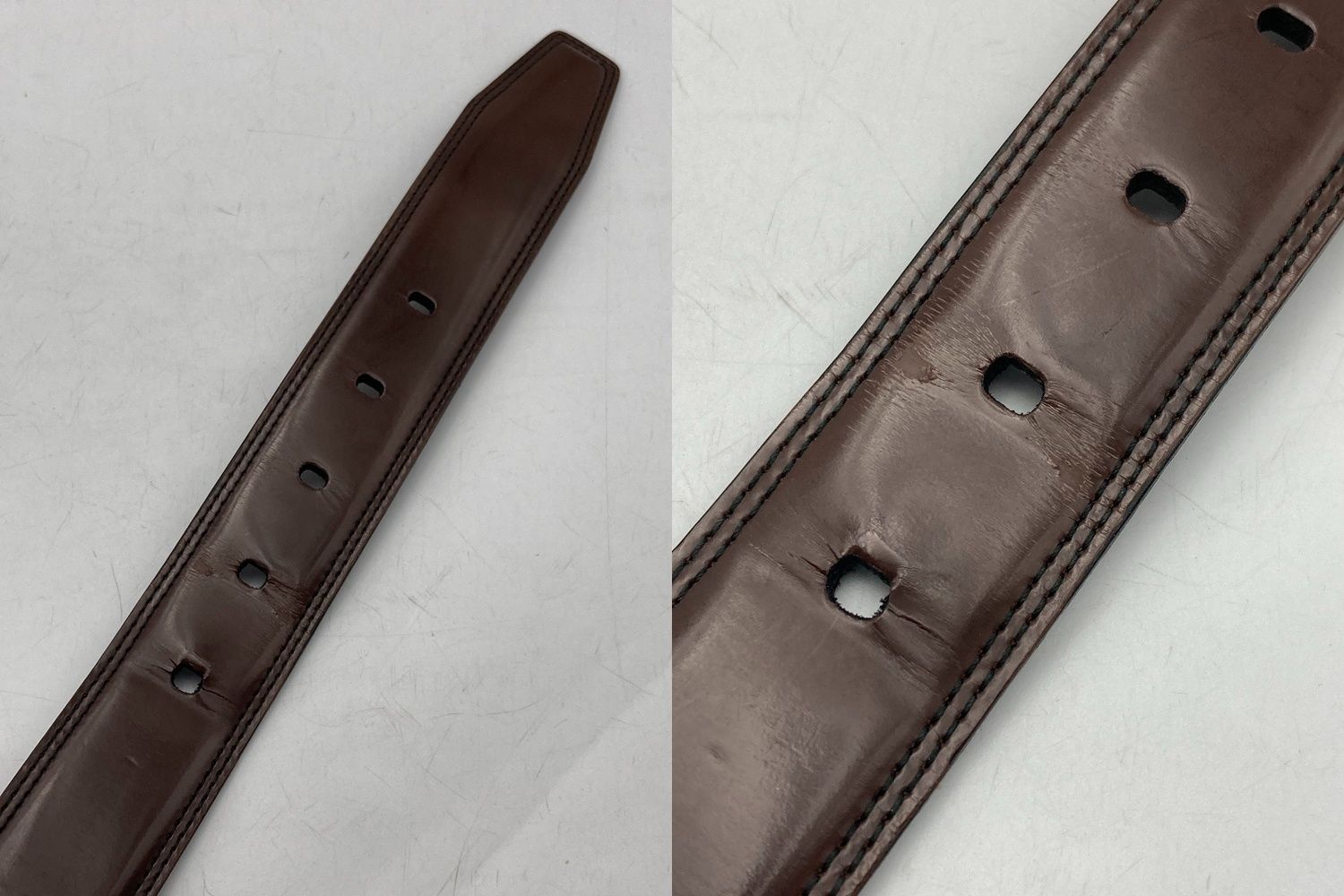 BALLY バリー 回転バックル レザー ベルト リバーシブル ブラウン(艶