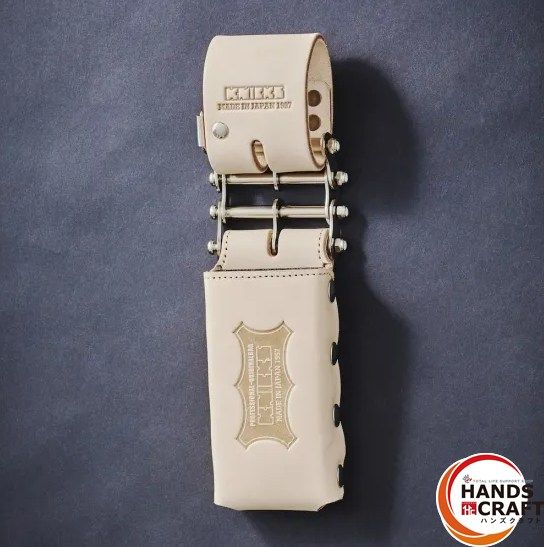 KNICKS 総ヌメ革3連結チェーンタイプ 鳶レベルホルダー 100LDX3 茶 275×75×35 新古品 品