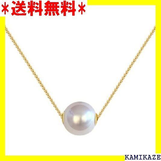 ☆ JDE パール ネックレス レディース 一粒 8mm レルギー対応 イエロー