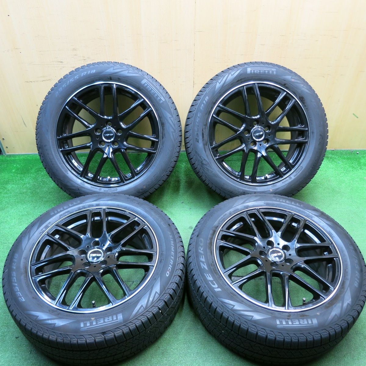 バリ溝！22年！キレイ！9分☆ボルボ 等 EURO AFG 235/55R18 