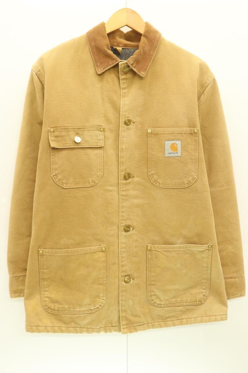 Carhartt メンズカバーオール -- カバーオール Carhartt -- ベージュ 肌色 ロゴ