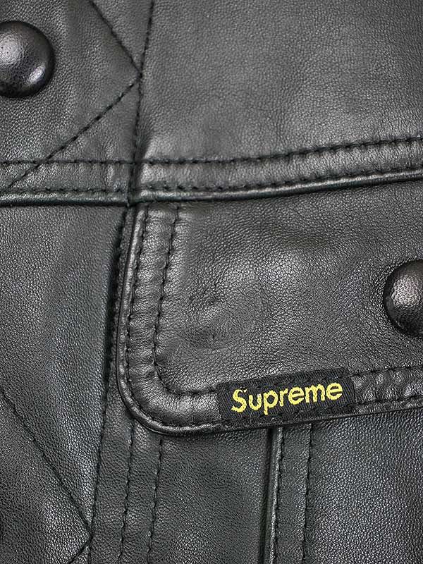 Supreme シュプリーム 18AW Leather Trucker Jacket レザートラッカー