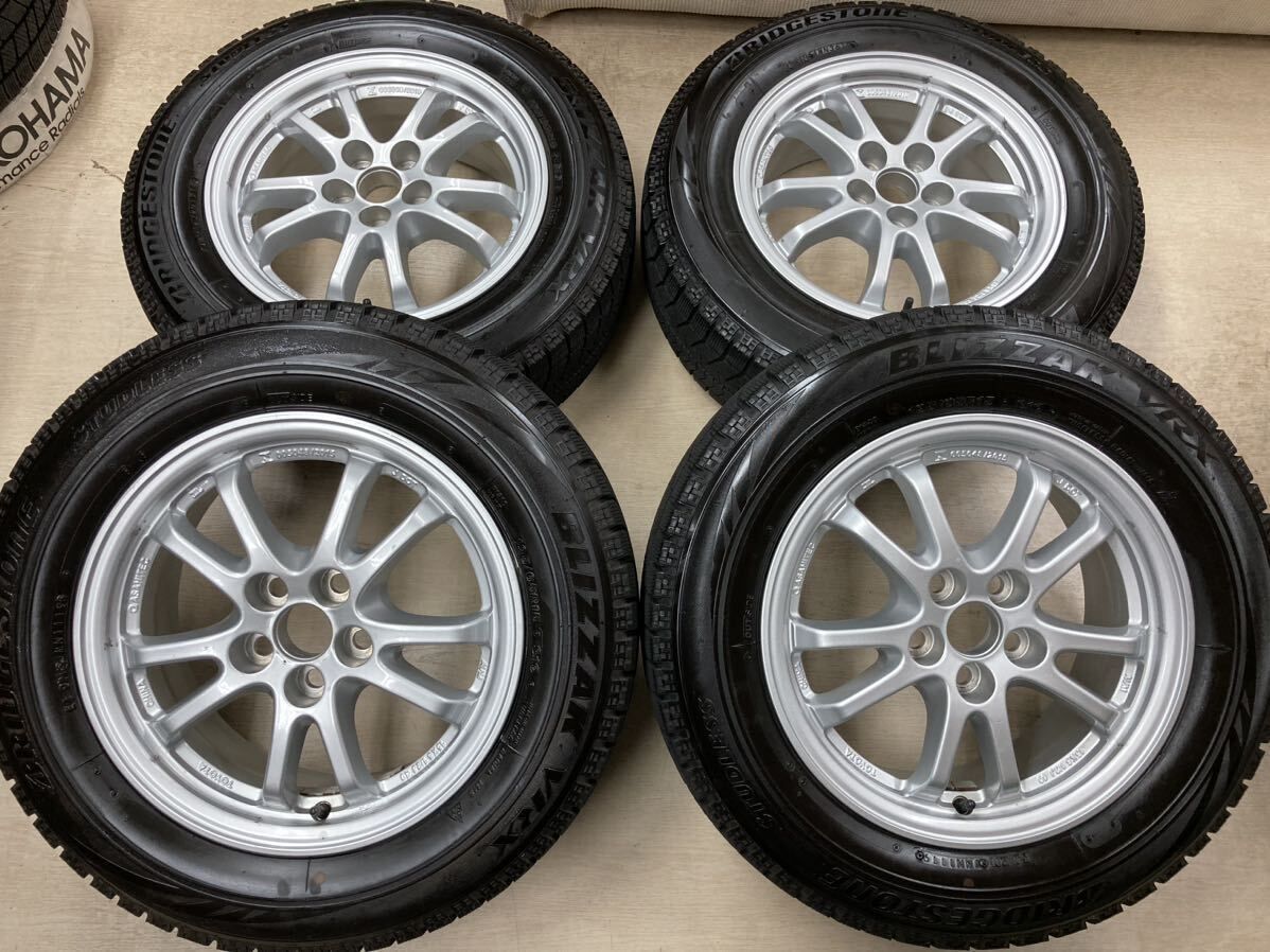 スタッドレス早期割!!50プリウス純正 15in 6.5J+40 5/100◆195/65R15 BS ブリザック VRX◆プリウス ウィッシュ カローラ プレミオ CT