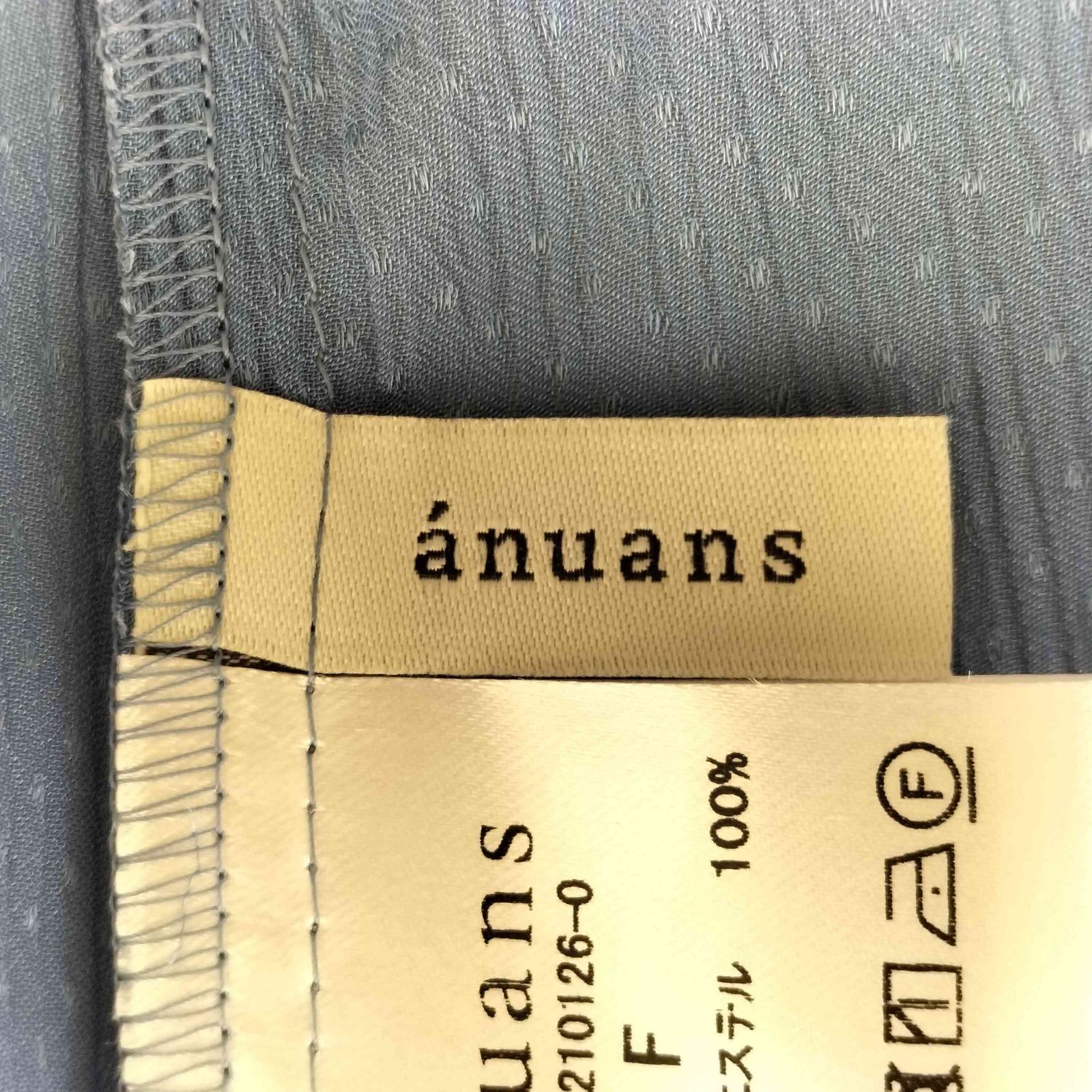 アニュアンス anuans フォルムスリーブタイブラウス レディース