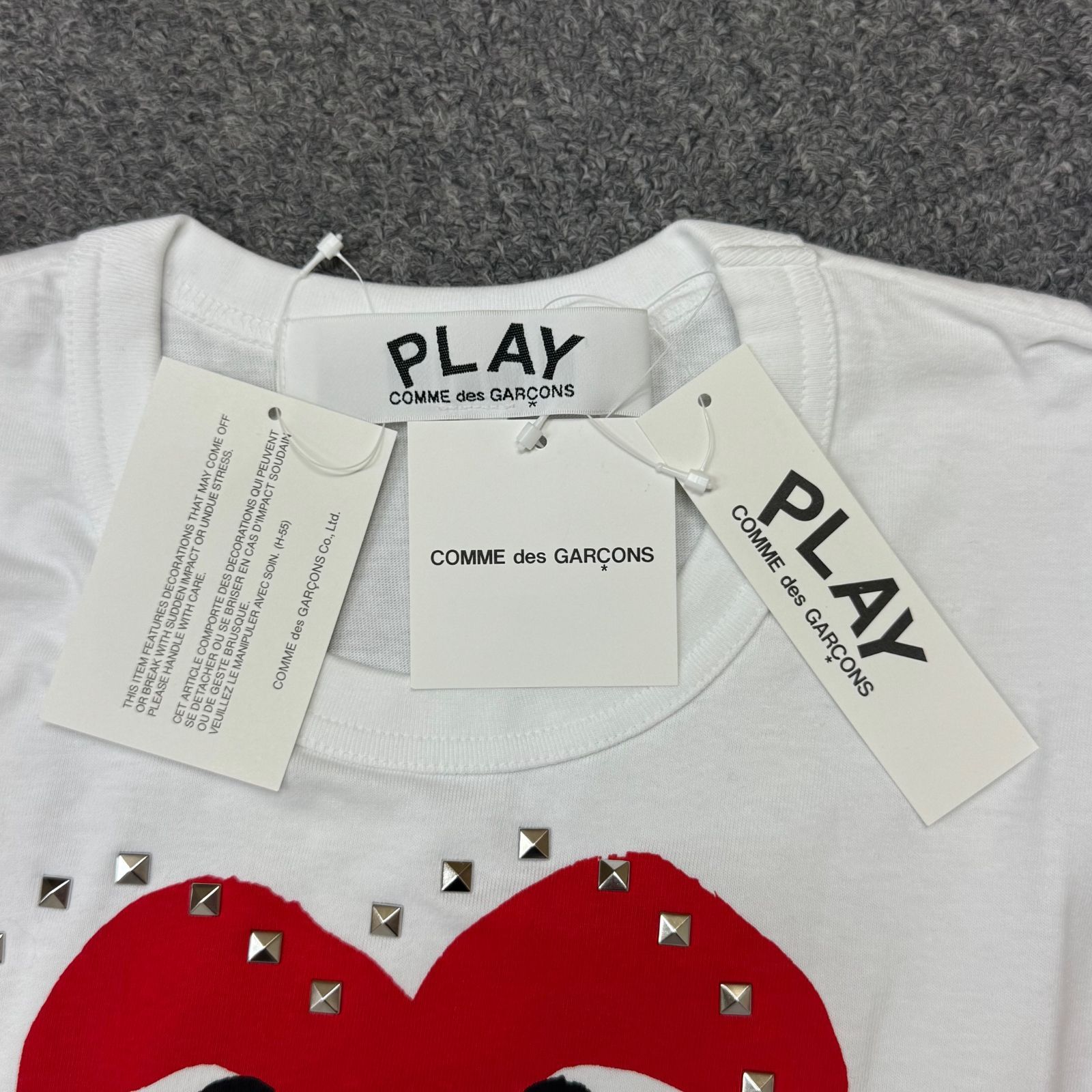 参考上代15950円 未使用品 PLAY COMME des GARCONS スタッズ