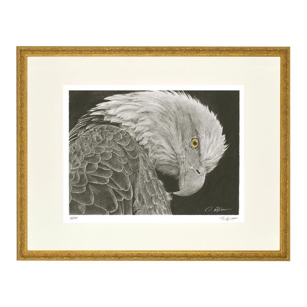 リアリズム 油彩 鷲 絵画 リアリズム 油彩 鷲 絵画