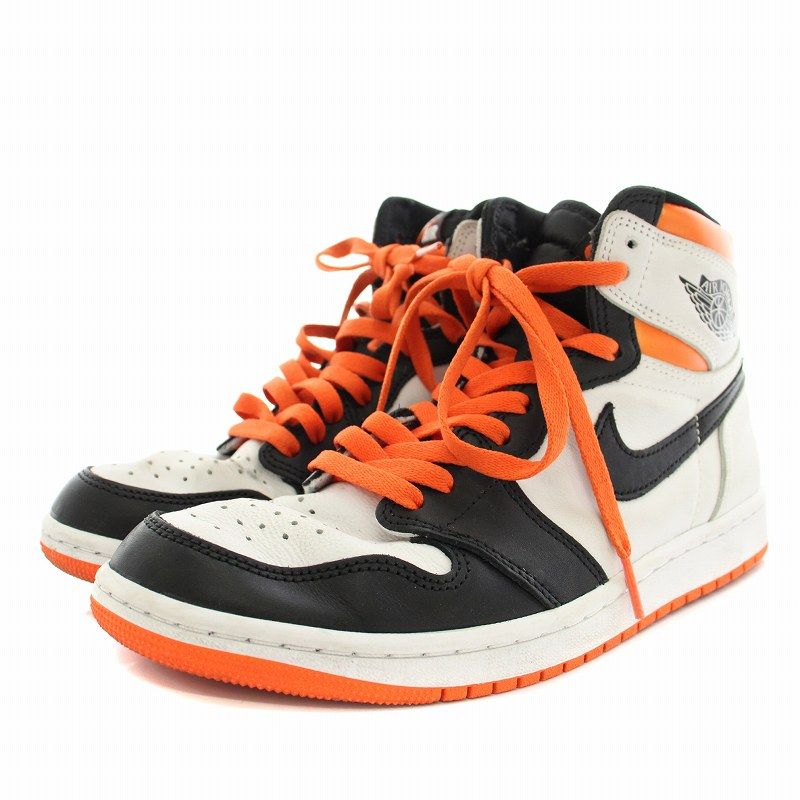 ナイキ NIKE AIR JORDAN スニーカー ハイカット 27 白 紫