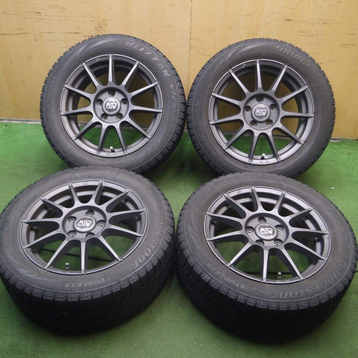 4本価格 ワーゲン 等 MSW O Z 205|55R16 スタッドレス ブリヂストン ブリザック VRX OZレーシング PCD112|5H 4061210Hス