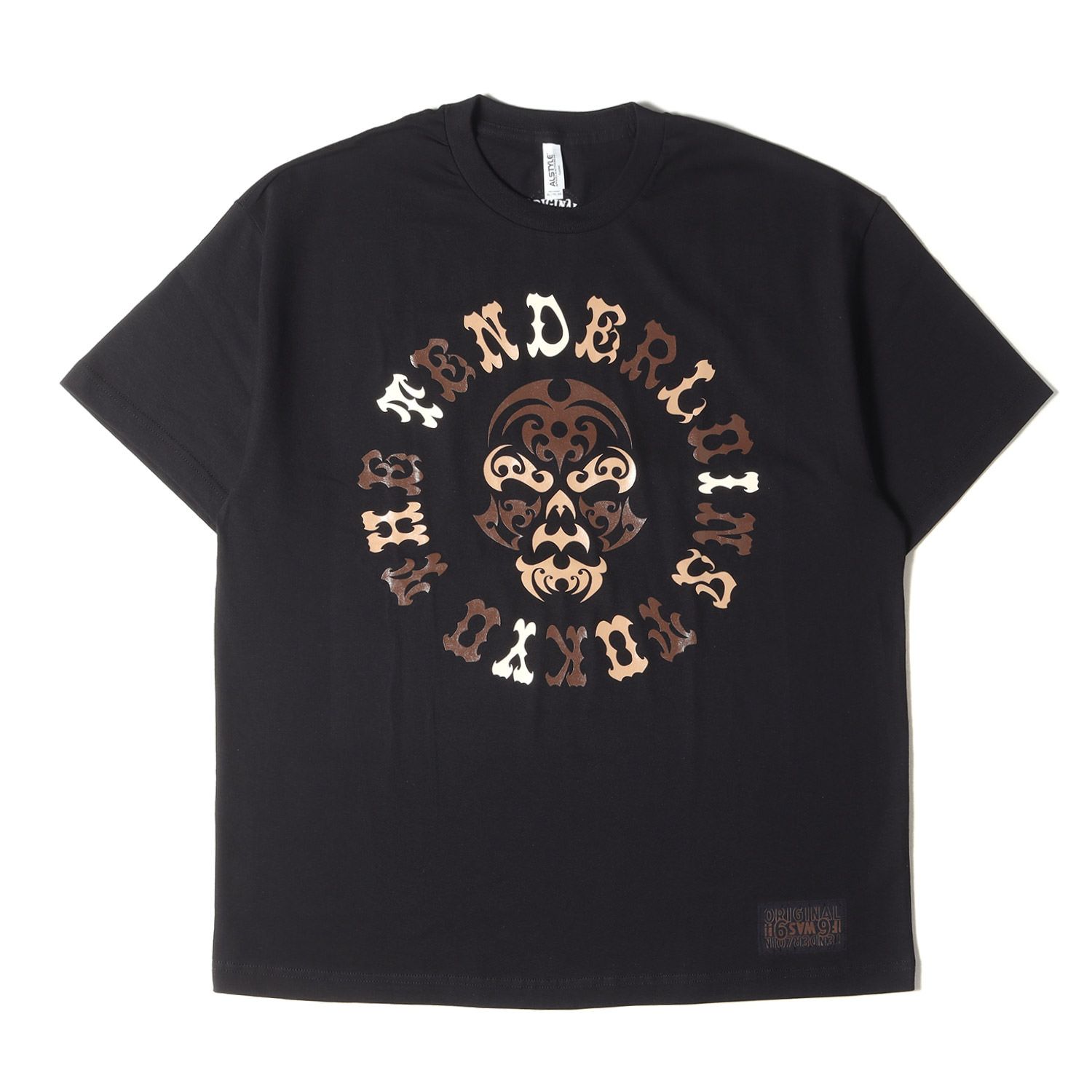中古品TENDERLOIN テンダーロイン バンダナスカルTシャツ L WHITE 