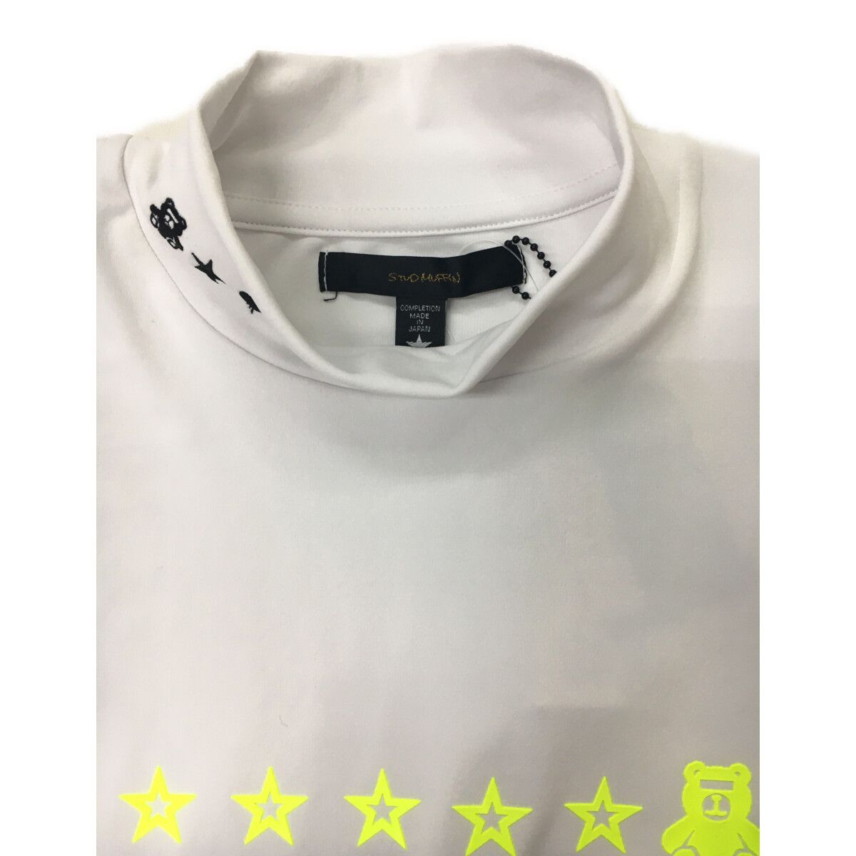 STUD MUFFIN - coco 未使用品 スタッドマフィン STUD MUFFIN メンズ 長袖シャツ 3(M) 白 ホワイト モックネック ハイネック 春秋 未使用品 メンズ スタッドマフィン STUD MUFFIN 長袖シャツ 3(M