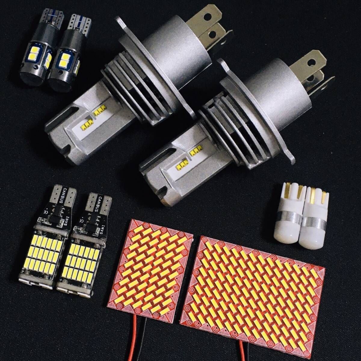 超爆光 パレット MK21S LED ルームランプセット 4014SMD 基板 室内灯 H4ヘッドライト バックランプ ポジション球 ナンバー灯 ホワイト