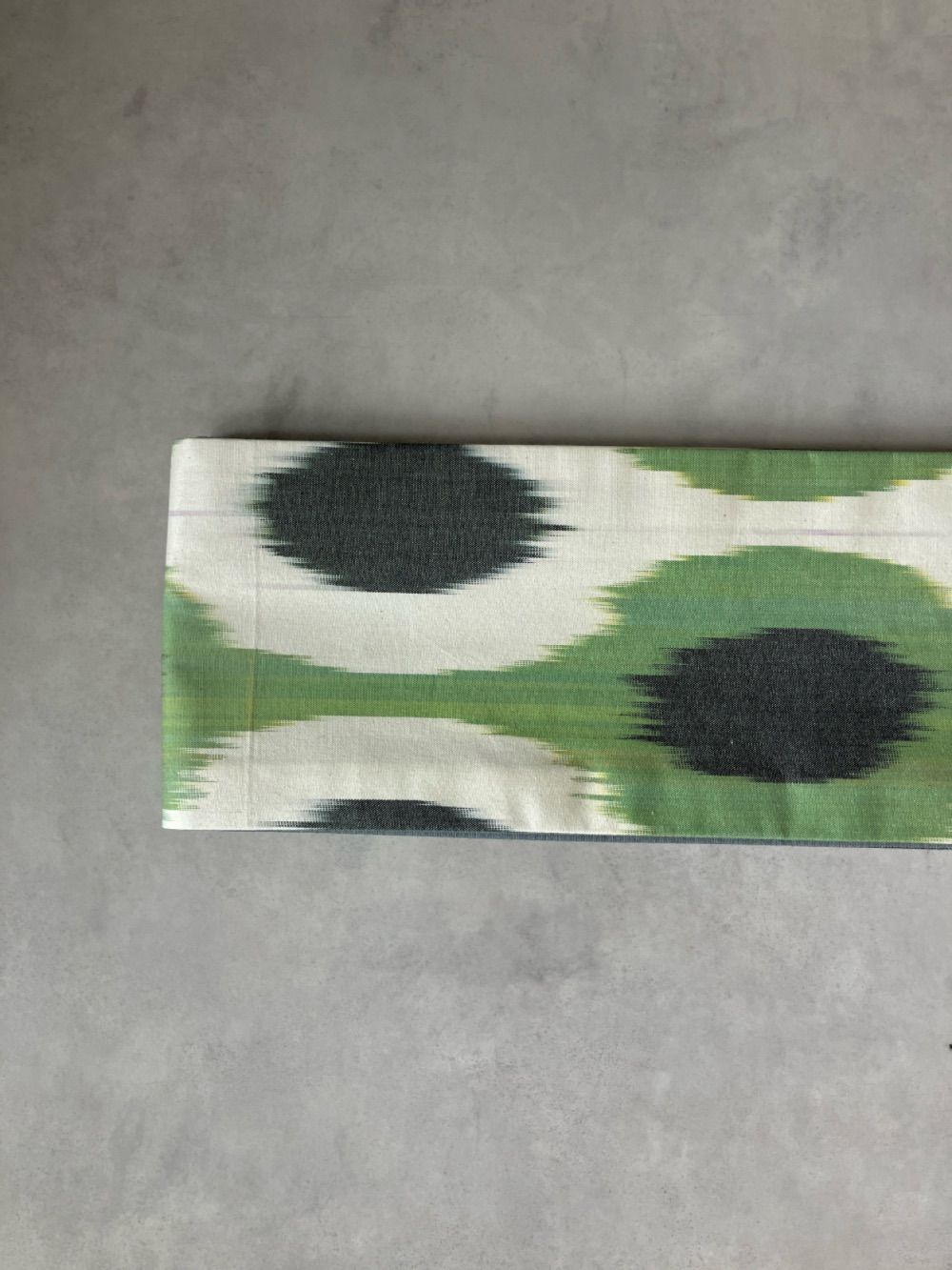 アドラスコットンイカット×綿麻アッシュグレー