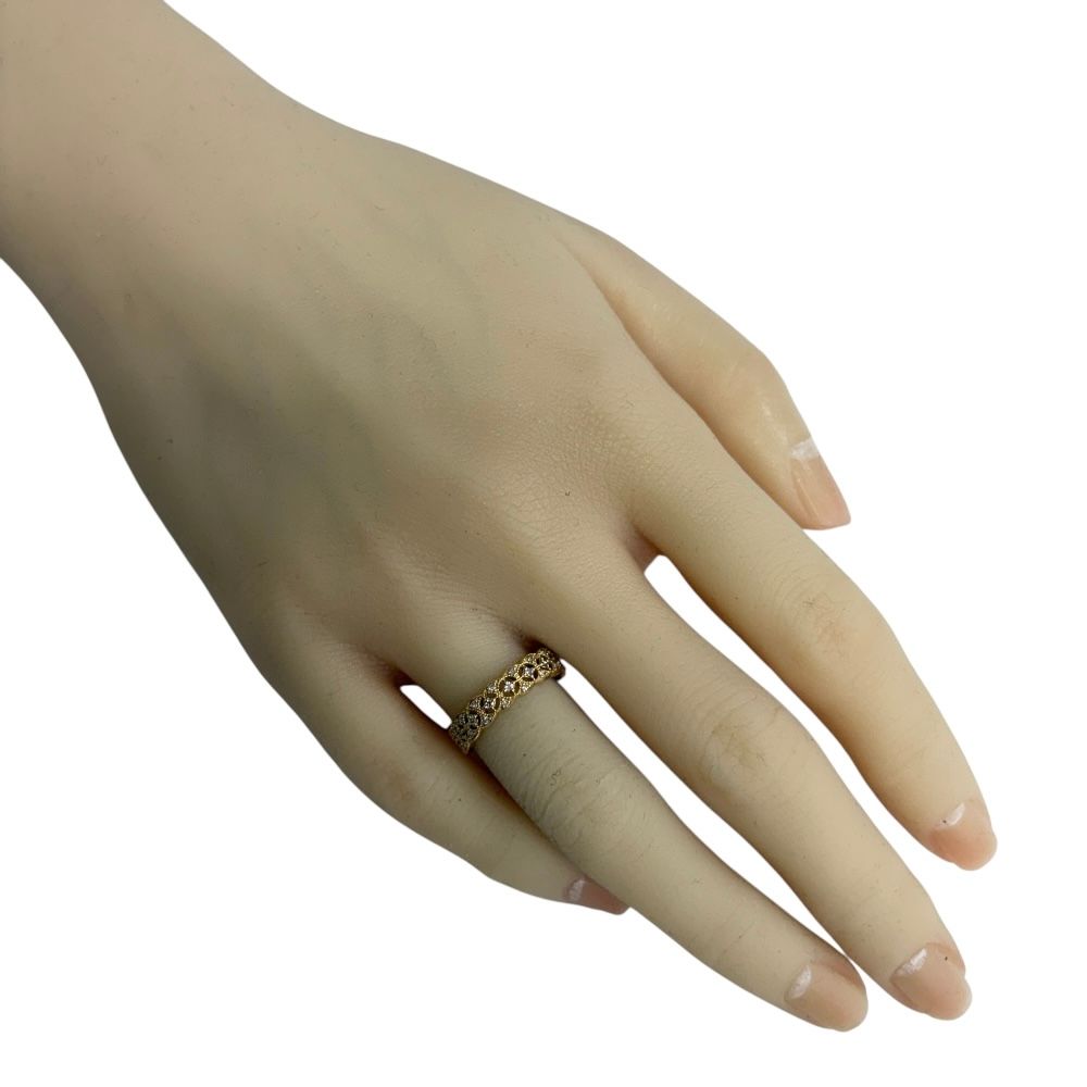 リング 指輪 10号 18金 K18イエローゴールド ダイヤモンド レディース