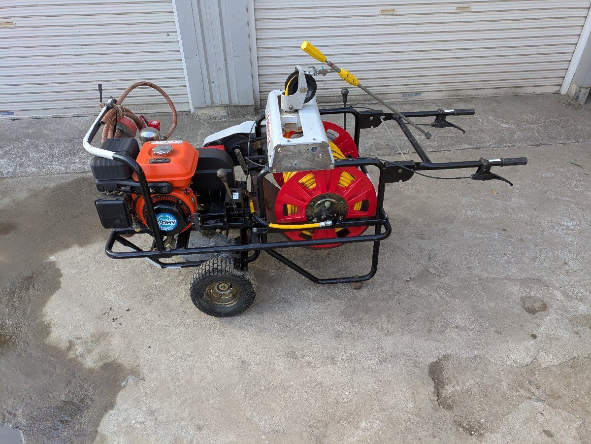 鹿児島発 共立 自走整列動噴VSC3510GK ノズル付き