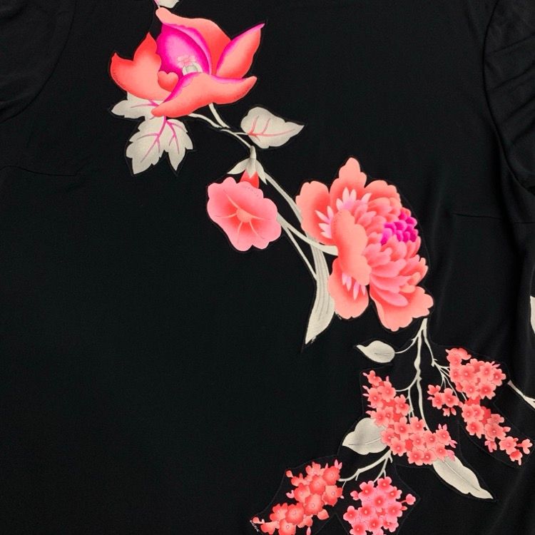 46400★LEONARD レオナール カットソー 46 花柄　ブラウス 美品 LEONARD レオナール ブラウス カットソー 花柄 フラワー 総