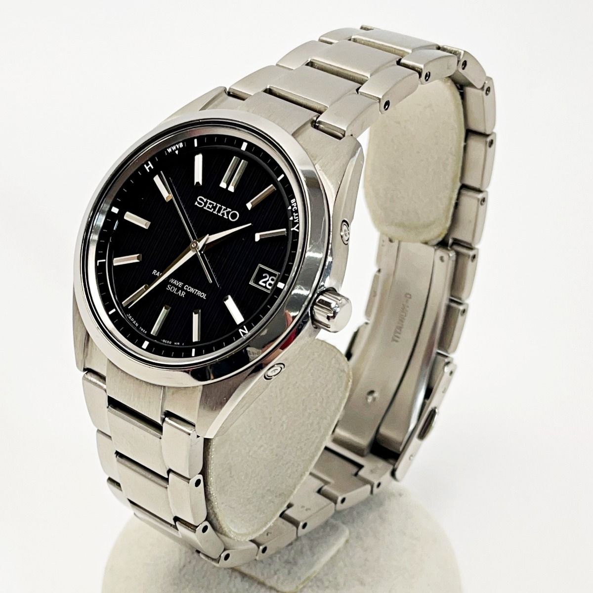 セイコー seiko ブライツ sagz083 ソーラー チタン 電波