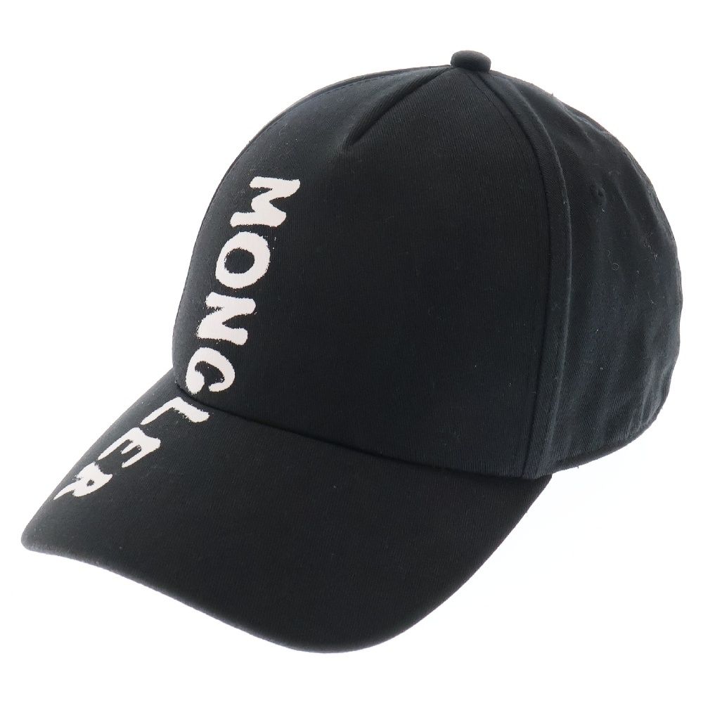 MONCLER モンクレール ロゴ キャップ ブラック コットン キャップ 帽子
