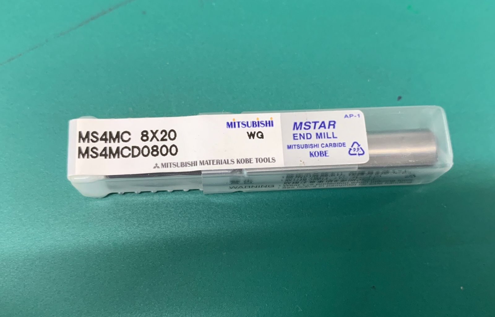 三菱 4枚刃エムスター超硬エンドミル8×20 MS4MCD0800