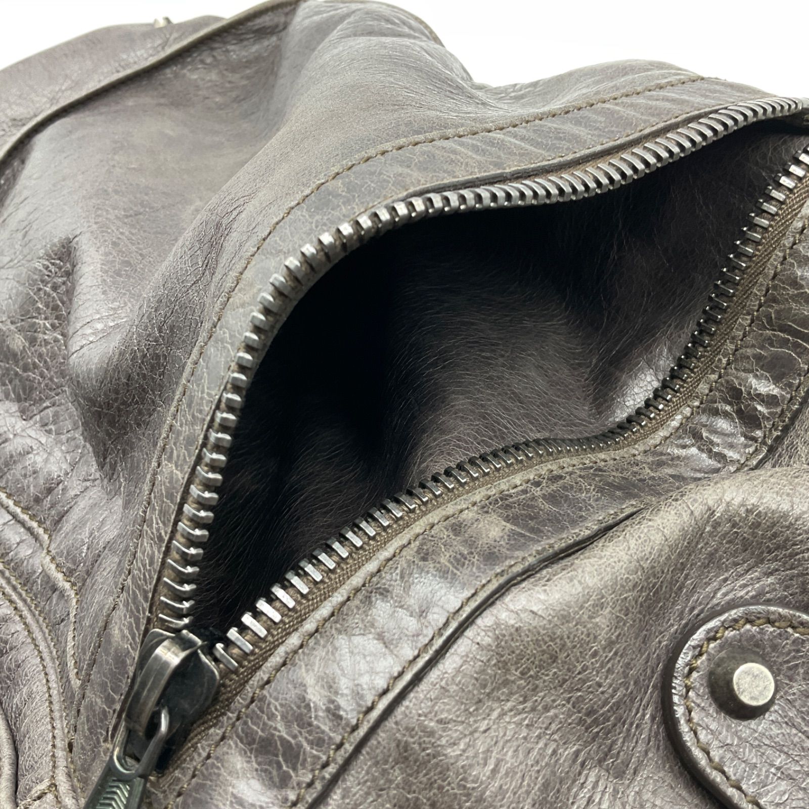 バレンシアガ シティ クラシック ハンドバッグ ショルダー ブラウン