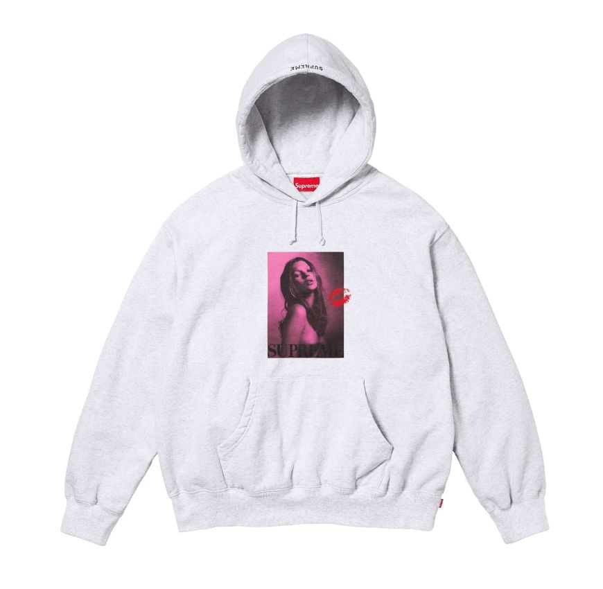Supreme Kate Moss Hooded Sweatshirt　AshGrey Lサイズ