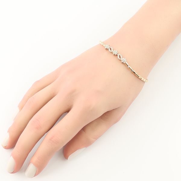 ダイヤ ダイヤモンド 0.45ct ブレスレット K18PG/WG #170195