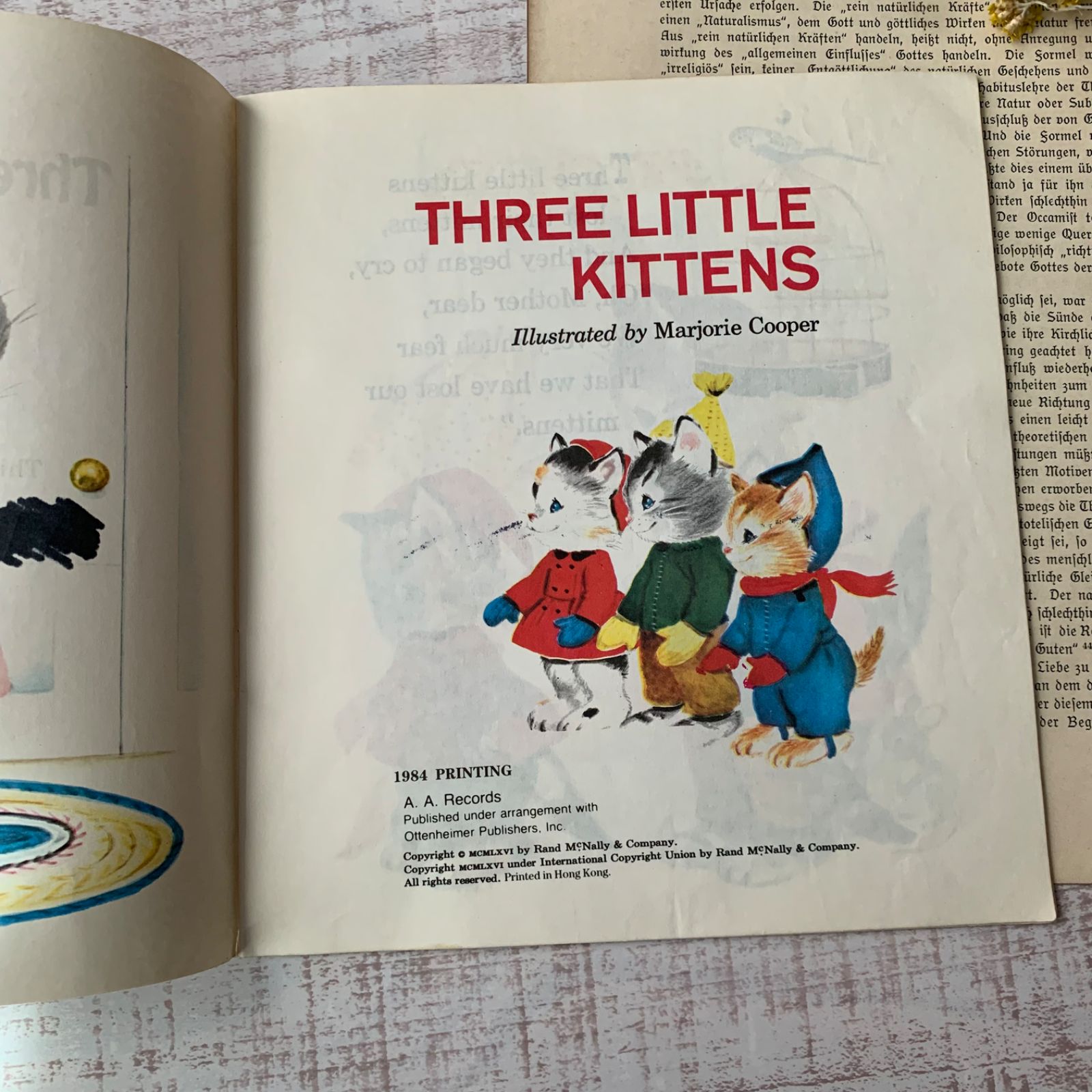 1932年アンティーク可愛い絵本　洋書　古書　児童書ジャンクジャーナル素材に 1932年アンティーク可愛い絵本 洋書 古書 児童書ジャンク