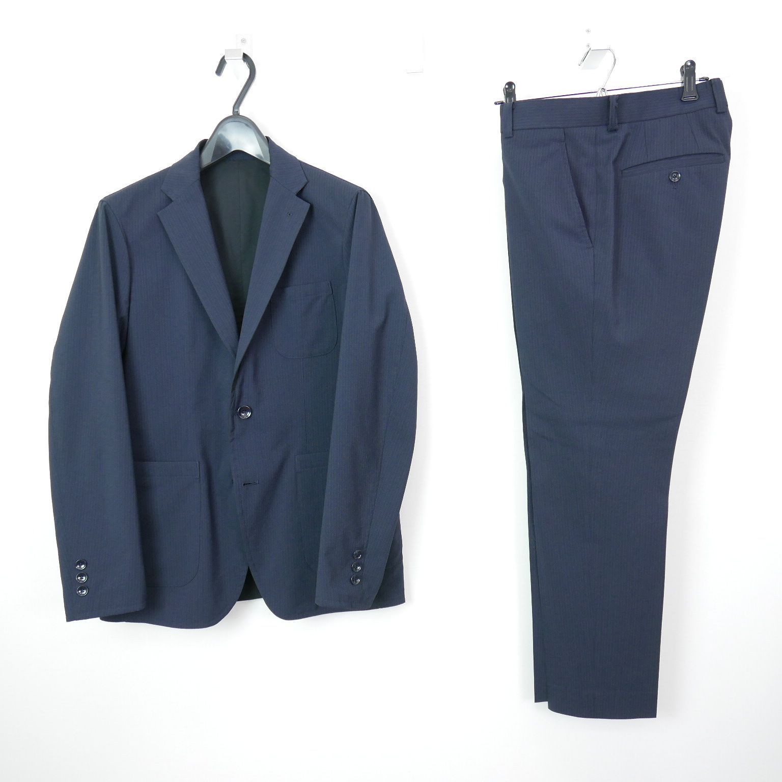 18SS SOPHNET EASY MAX STRIPE STRETCH REVERSIBLE 2B JACKETu0026SLACKS ストライプ リバーシブル ジャケット パンツ スーツ セットアップ S/M