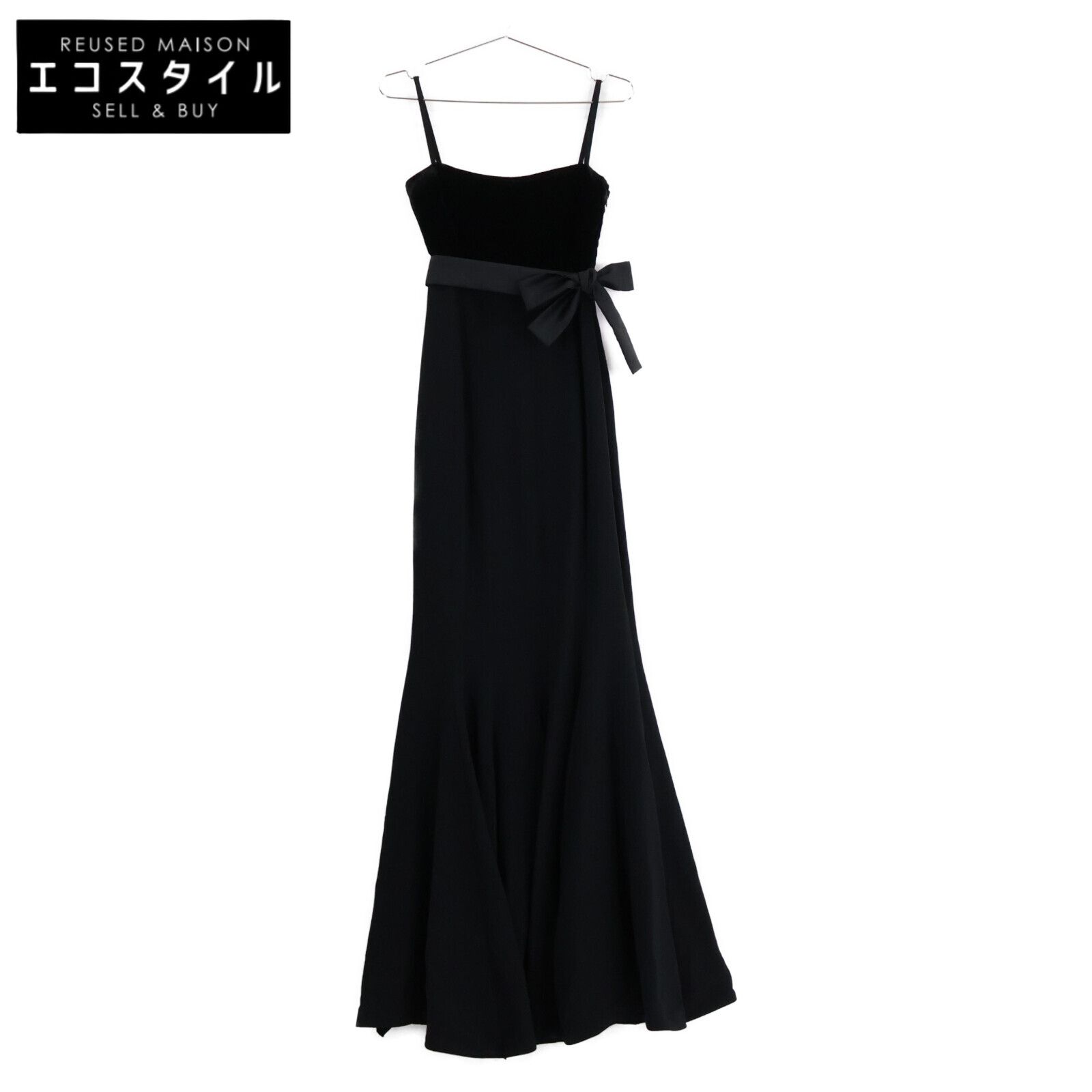 Pianoforte Max Mara ピアノフォルテマックスマーラ ベロア切り替えパーティロングドレス 38