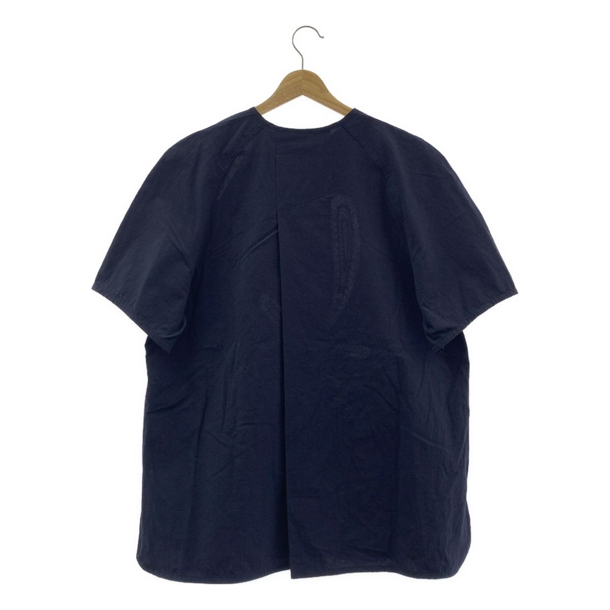 【美品】  TELMA / テルマ | リボン ラグランスリーブ プルオーバー トップス | ネイビー | レディース 美品】 TELMA / テルマ | リボン ラグランスリーブ プルオーバー