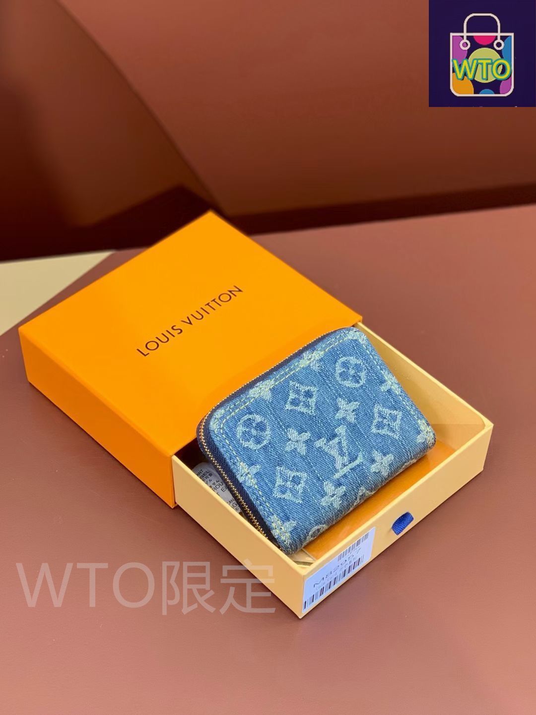 ノベルティ　Louis Vuitton デニムコインケース美品 ルイ・ヴィトン LOUIS VUITTON 財布 モノグラム デニム LV