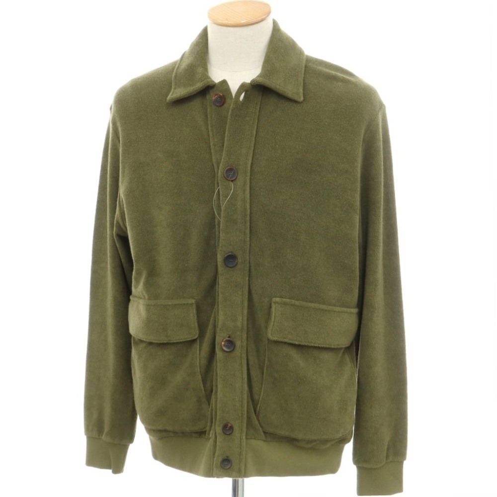 【新品】ザノーネ ZANONE コットン パイル ブルゾン オリーブ【サイズS】【メンズ】