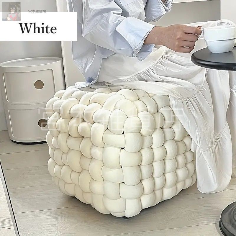 スツール １個 木製 シンプル 椅子 高さ約40cm 正方形 子ども用 白 黒 グレー ブラウン 青 緑 リビング 洗面所 輸入家具