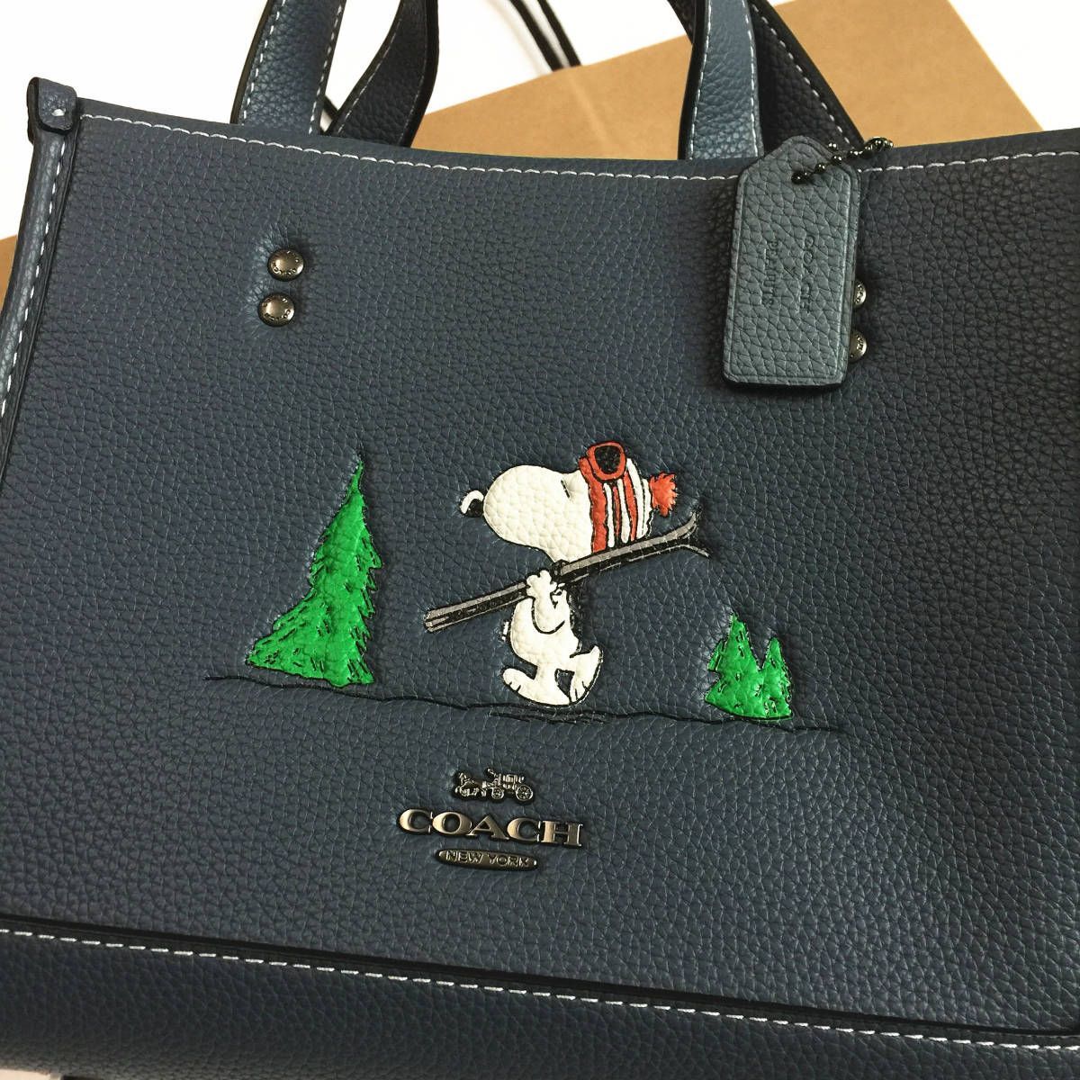 ☆新品☆コーチ/COACH バッグ CE849 Coach x Peanuts スヌーピーコラボ トートバッグ ショルダーバッグ ハンドバッグ -  メルカリ