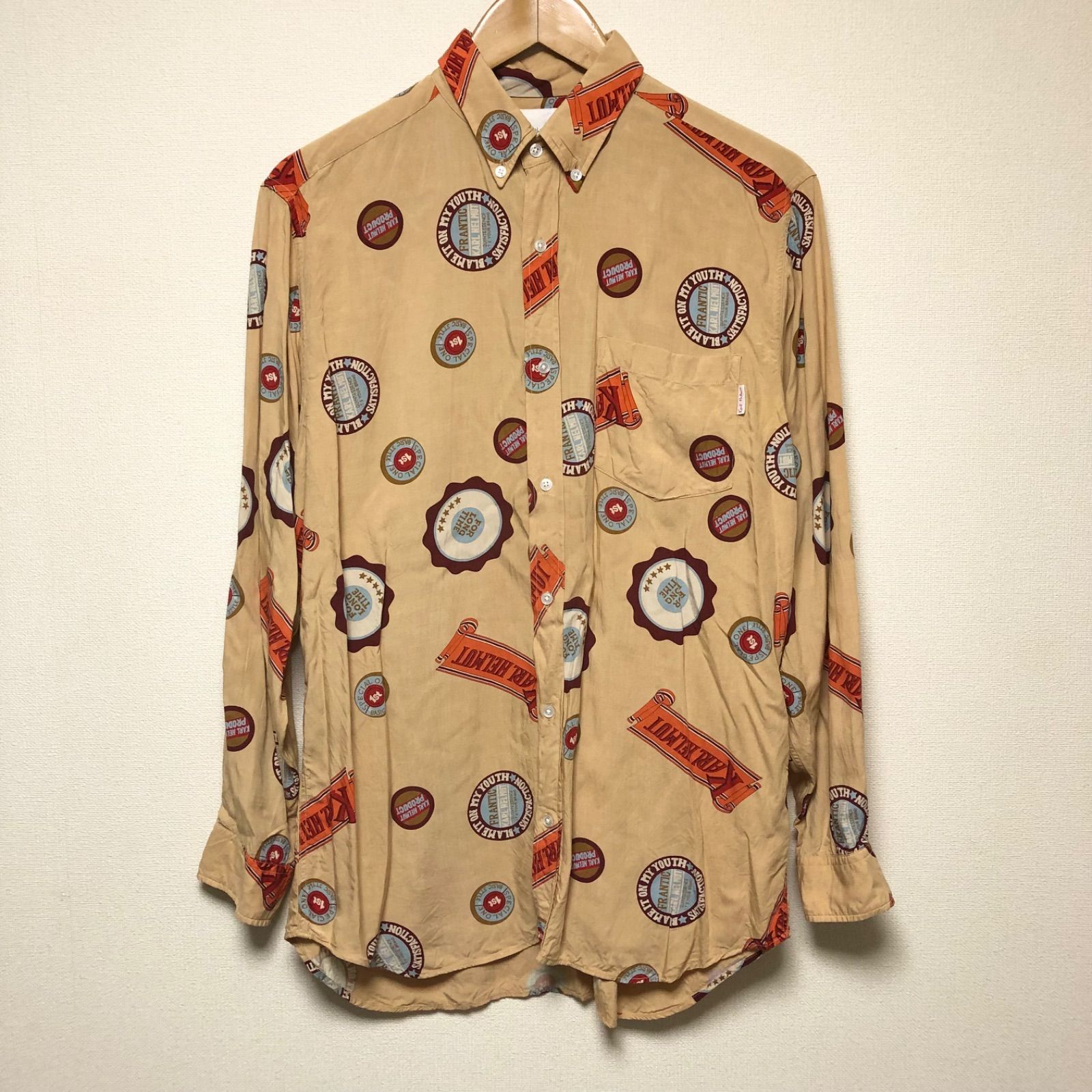 Karl Helmut カールヘルム メンズ 長袖シャツ 柄シャツ ボタン