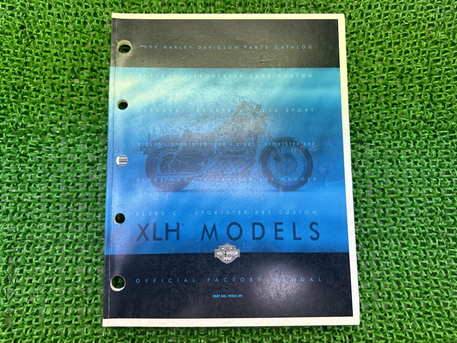 XLH パーツリスト 英語版 ハーレー 正規 バイク 整備書 スポーツスター 1999年XLHモデル パーツカタログ 車検 パーツカタログ jP