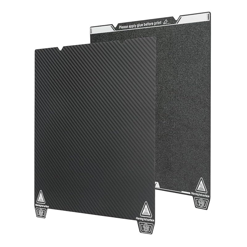 Creality 公式 K1 MAX ビルド プレート 315x310mm PEI シート 両面印刷プラットフォームシート 光沢PET マットPEI K1 MAX用磁気柔軟スプリング スチール ベッド プレート K1 MAX 3Dプリンター 専門 パーツ 1