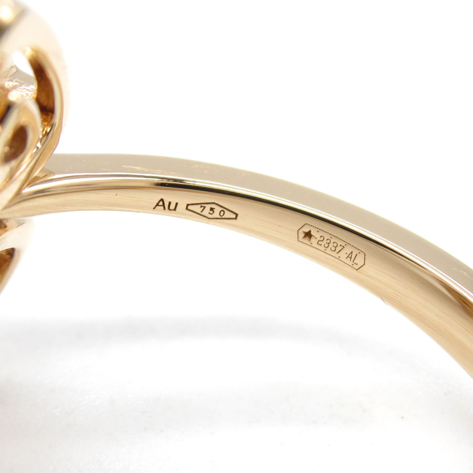 ブルガリ フィオレヴェ Au750 ダイヤモンドリング 13号 BVLGARI ブルガリ フィオレヴァー ダイヤ リング リング・指輪